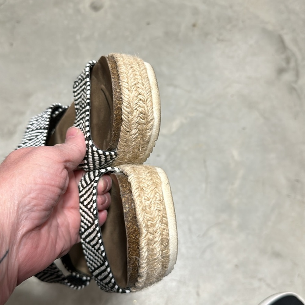 Madden Girl Cybell Peep Toe Sling Back Espadrilles sz 8.5 / Uu-4 - Picture 4 of 7
